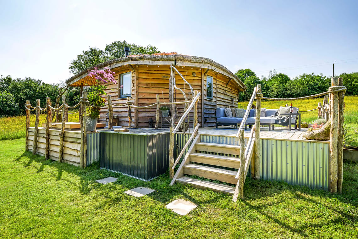Erwain Escapes cabin in Wales